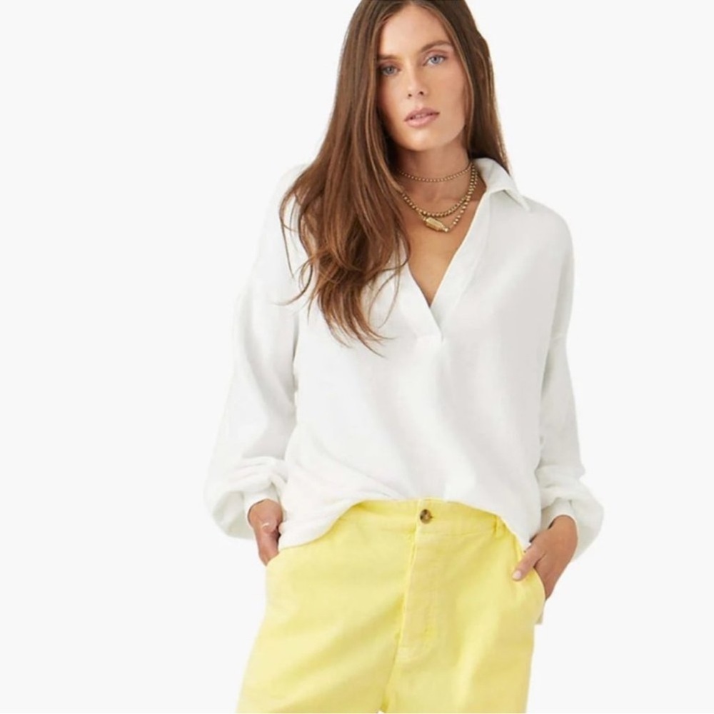 Xirena Jackson White Sweatshirt XS